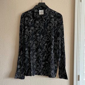 YoungLA 804 Abstract Scarface Viscose Shirt *RARE*